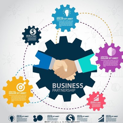 齒輪圖表,商務(wù)信息圖表 簡約信息圖表 創(chuàng)意信息圖表-
